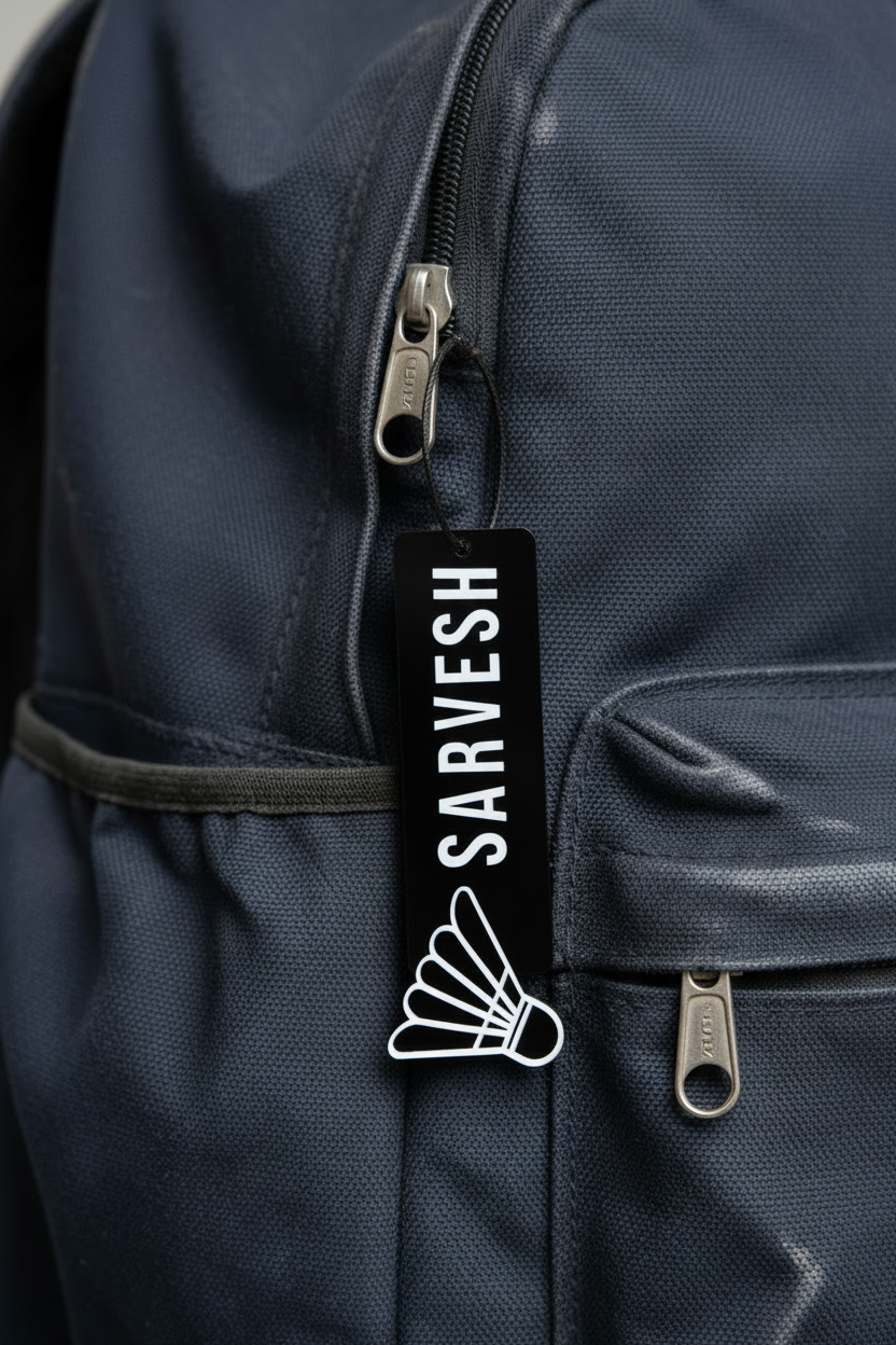 Bag Tag Connected to Zip