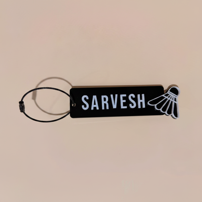 Bag Tag Cream Background